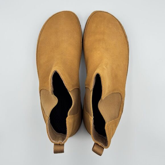 Chaco Paonia Chelsea Boots Caramel Brown Suede Upper Waterproof Women's 8 - Picture 5 of 10